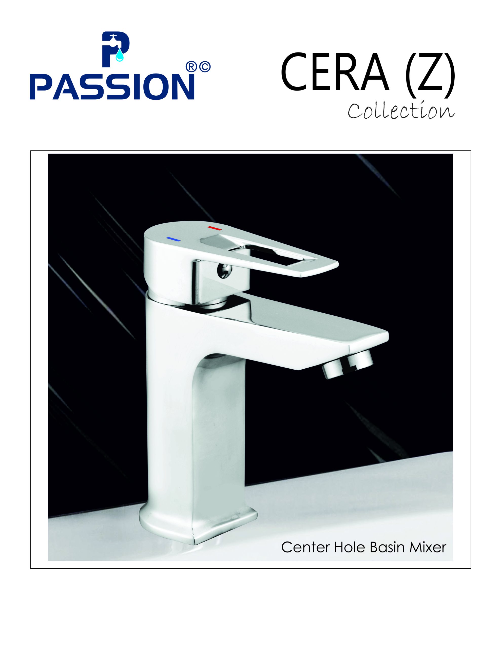cera-z centre hole basin mixer