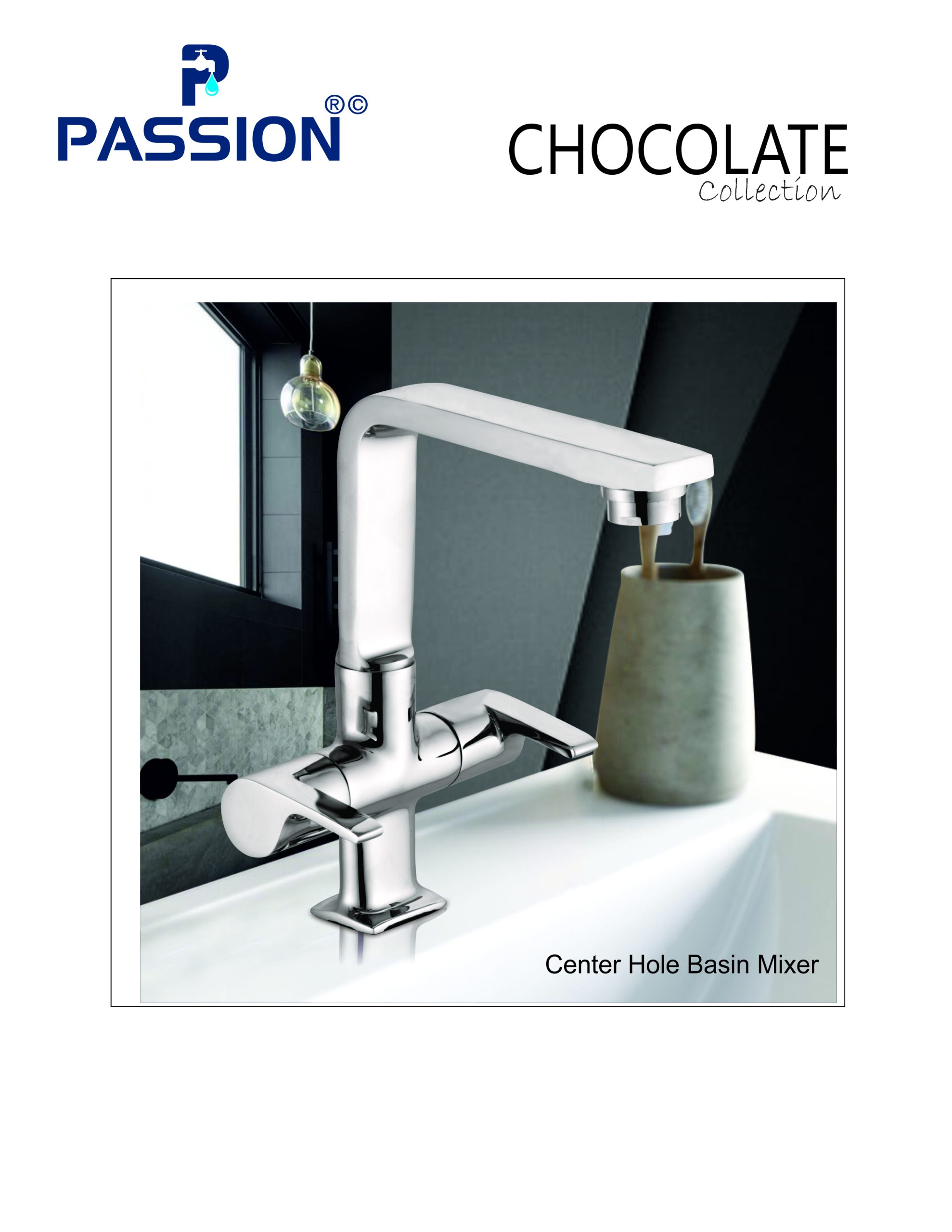 center hole basin mixer