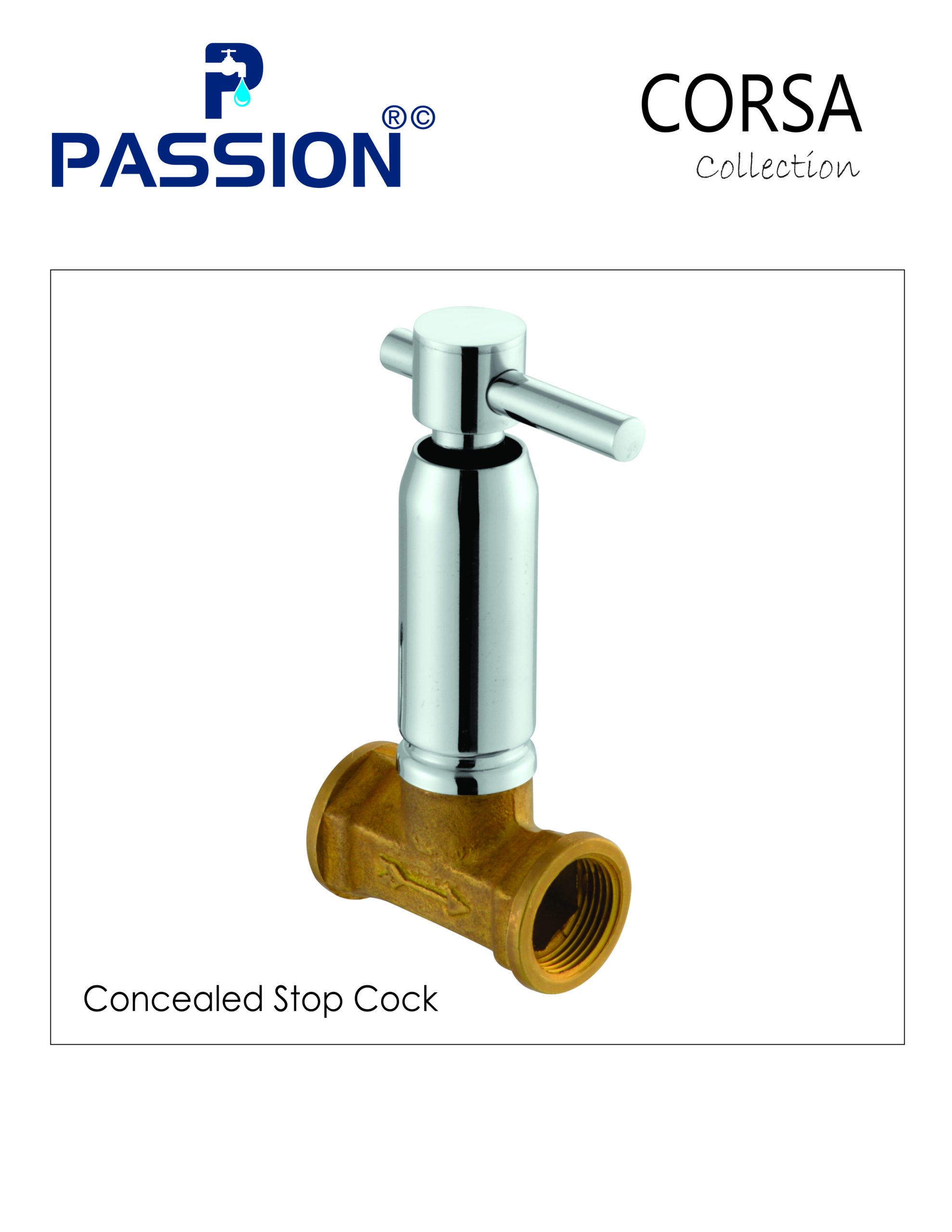 concealed stop cock corsa