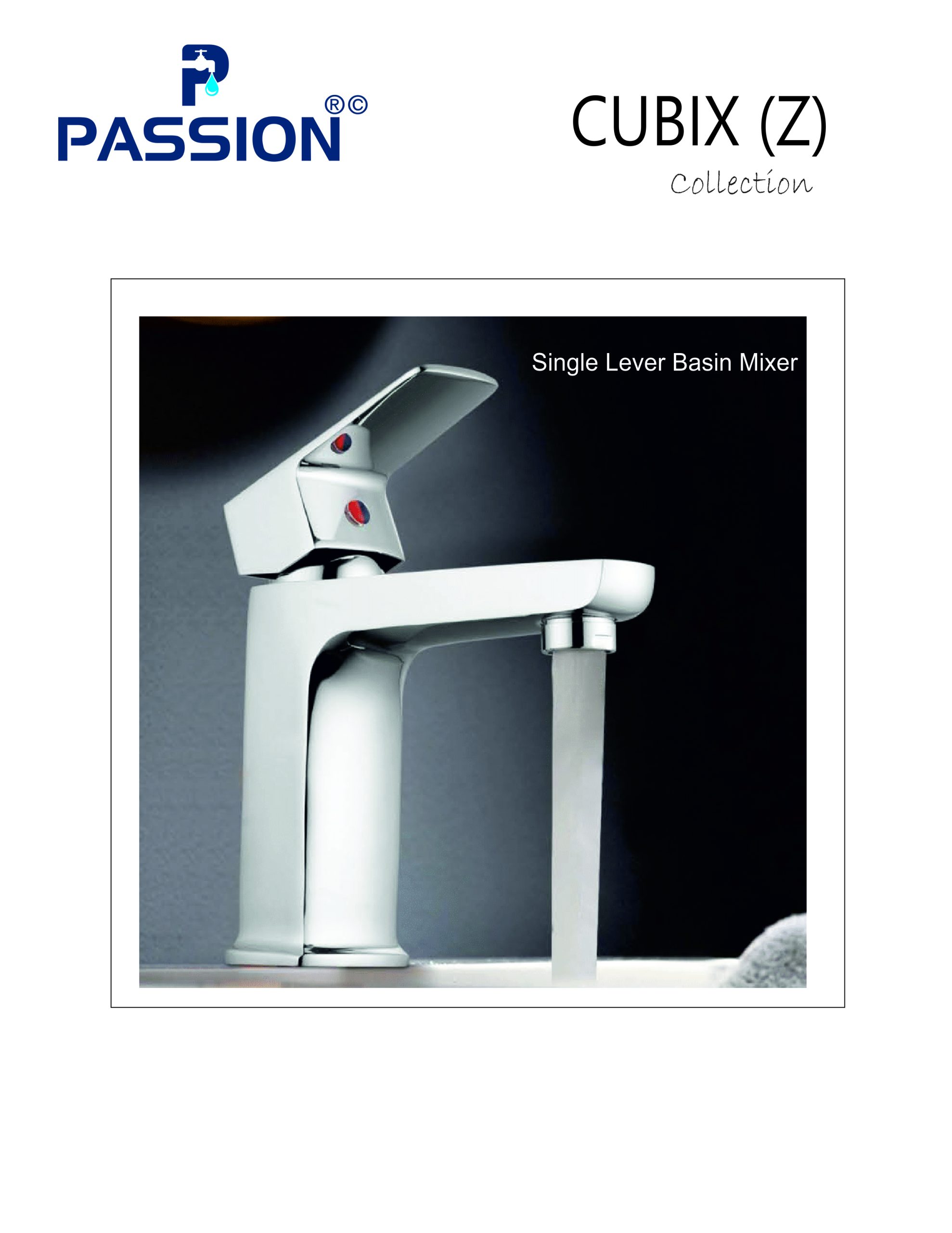 cubix-z - single lever basin moxer
