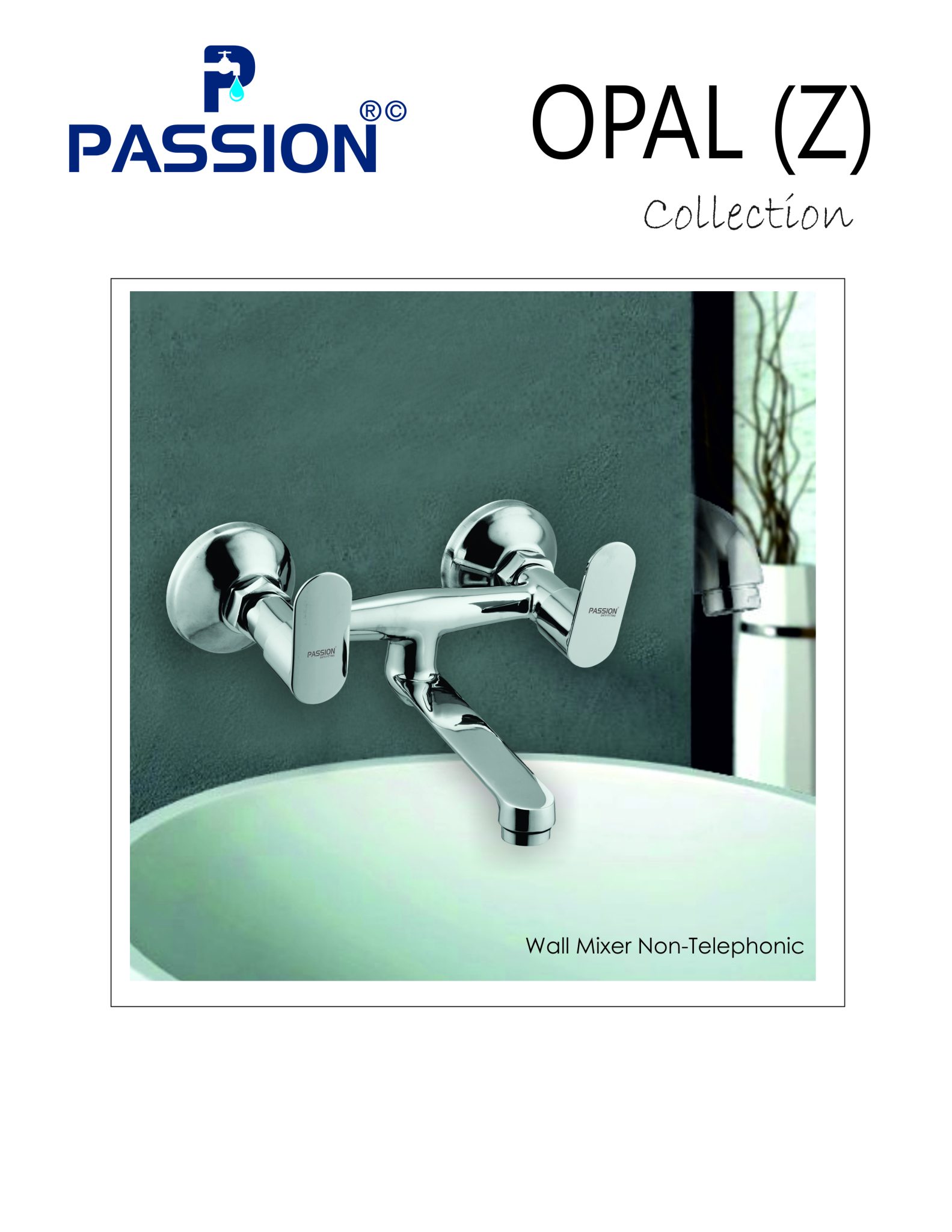opal - z wall mixer non telephonic