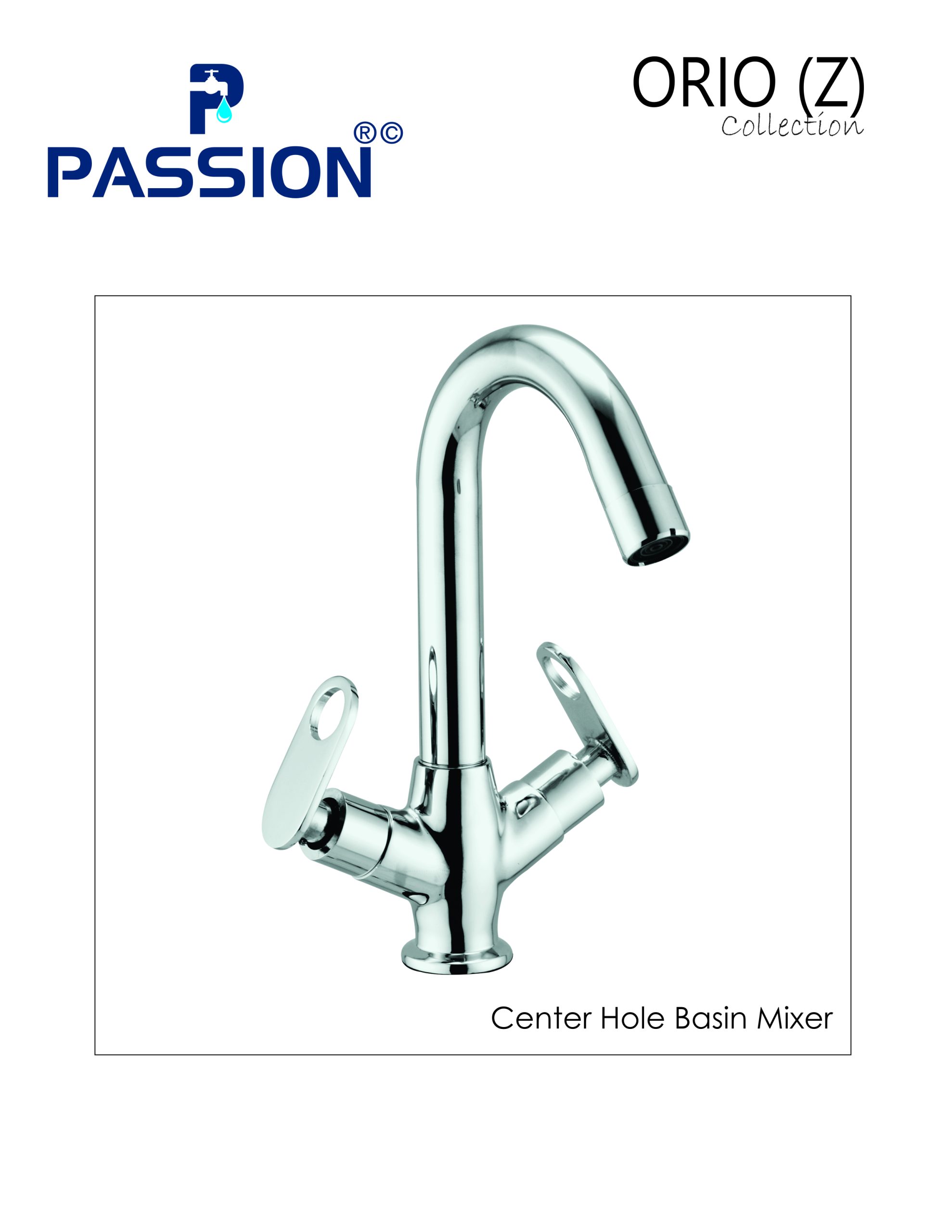 center hole basin mixer