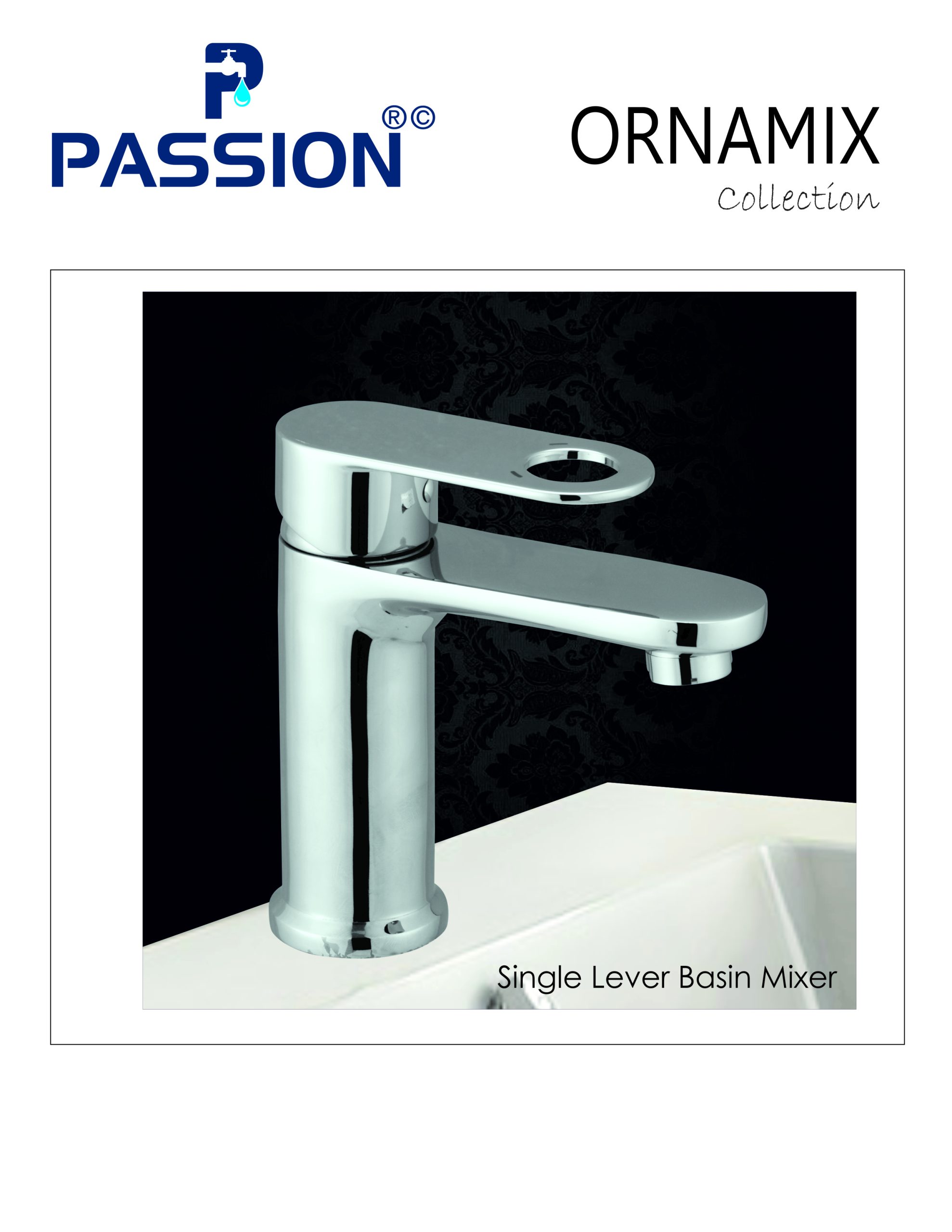 ornamix - centre hole basin mixer