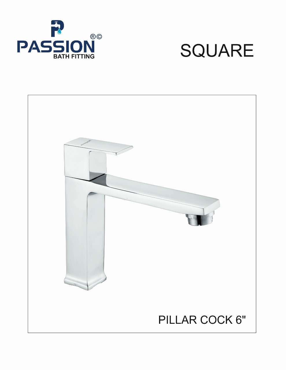 pillar cock 6" square-z