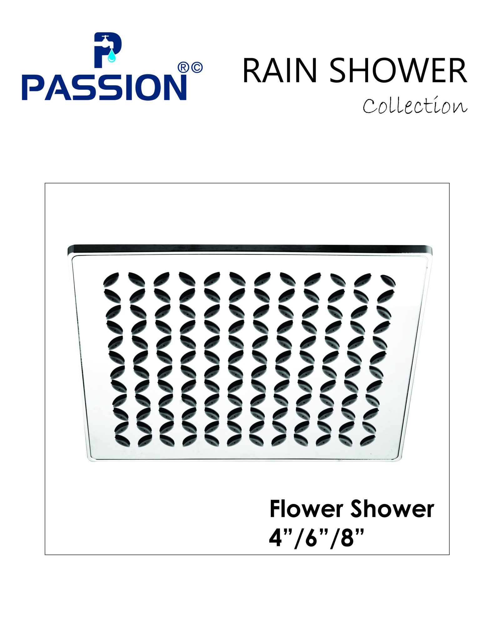 flower shower 4"/6"/8"