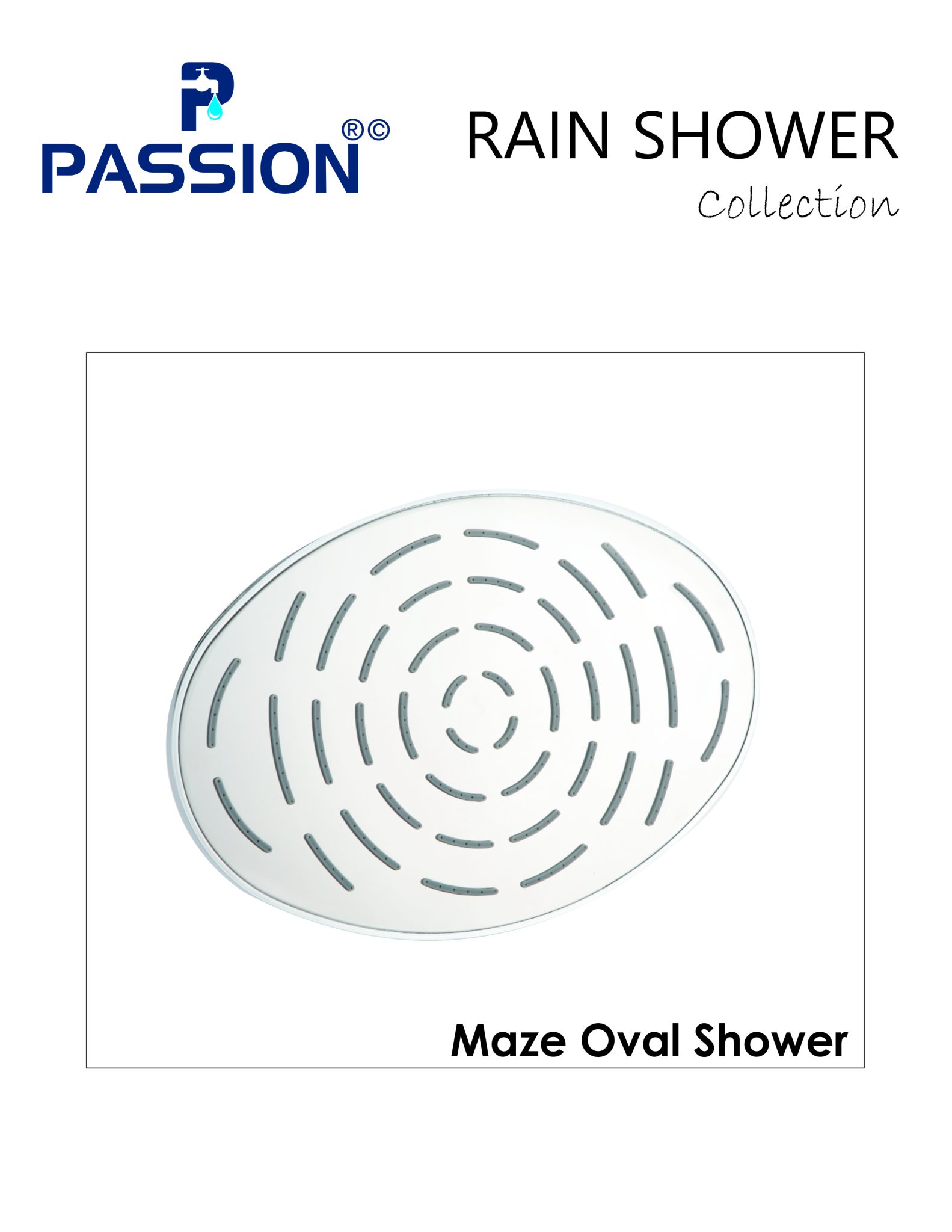 maze oval shower