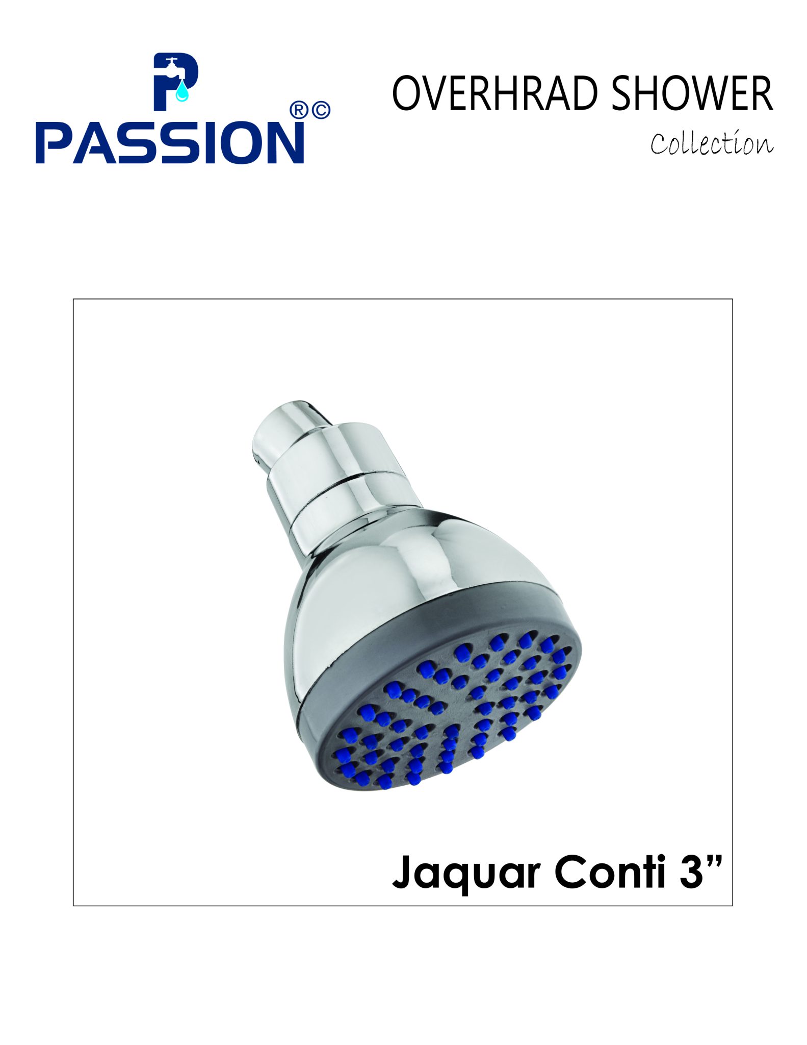 overhrad shower jaquar conti 3"