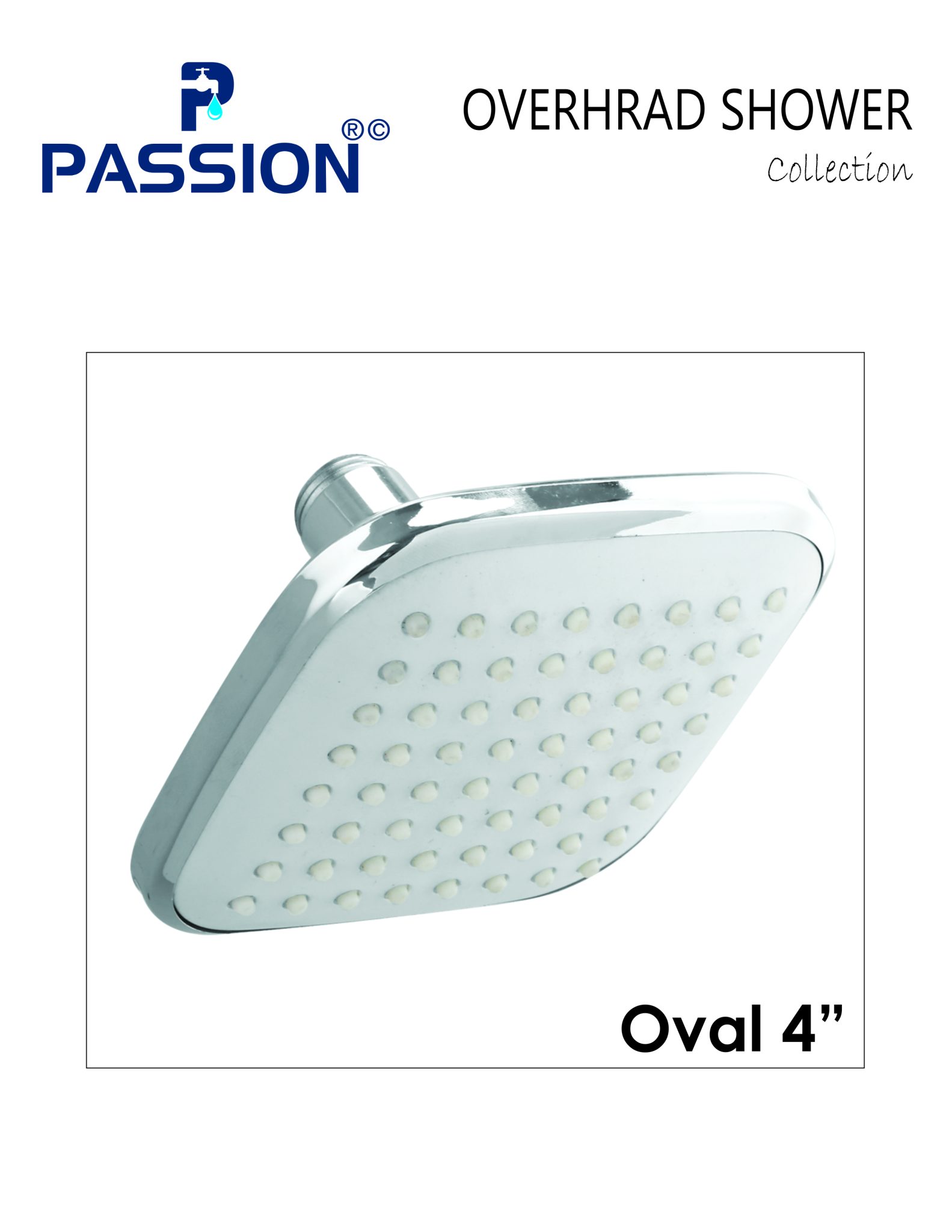 overhrad shower oval 4"