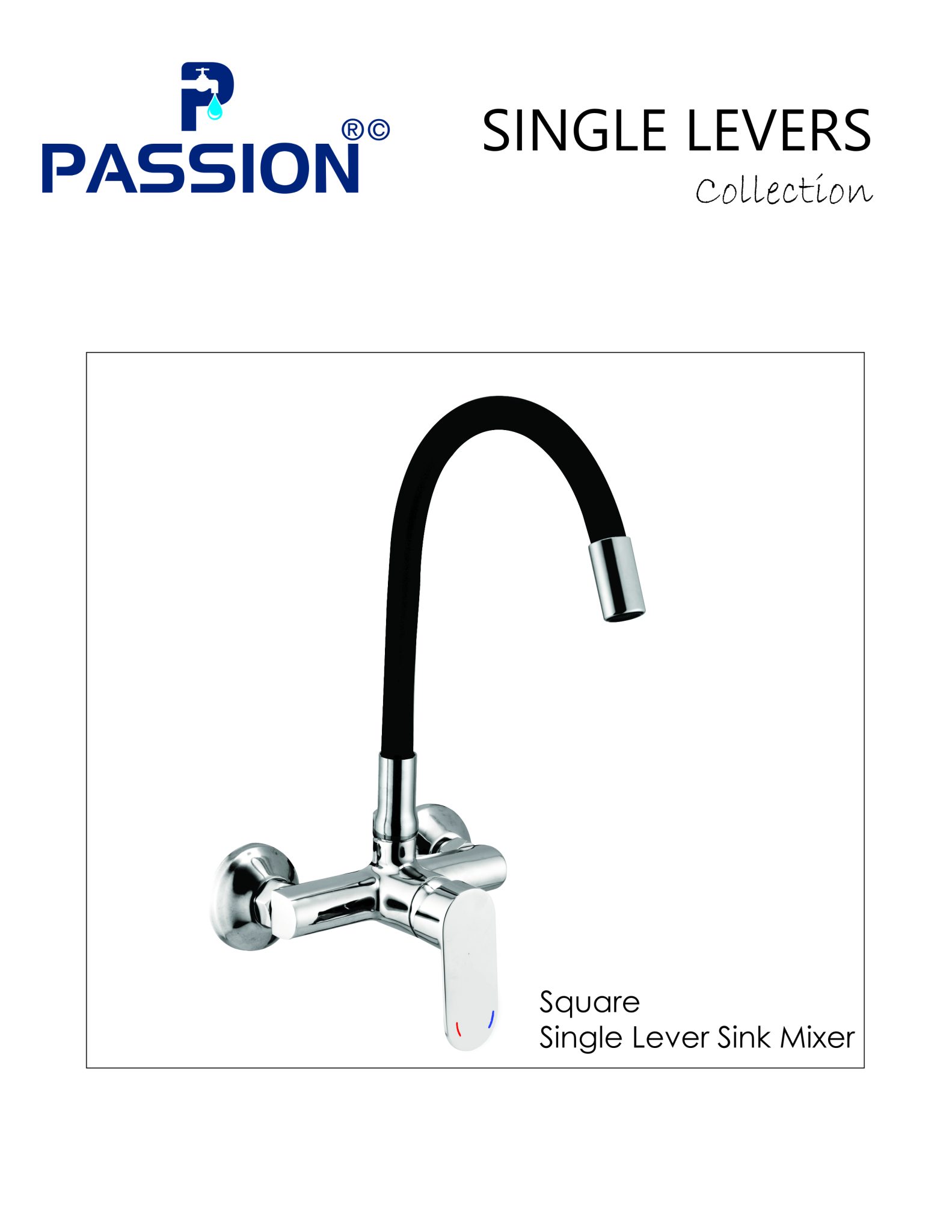 square single lever sink mixer